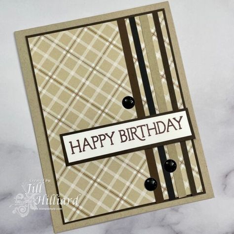 Masculine Cards Handmade, Ribbon Store, Men Birthday, Masculine Birthday Cards, Bday Cards, Boy Cards, Birthday Cards For Men, Cards Birthday, Birthday Cards Diy