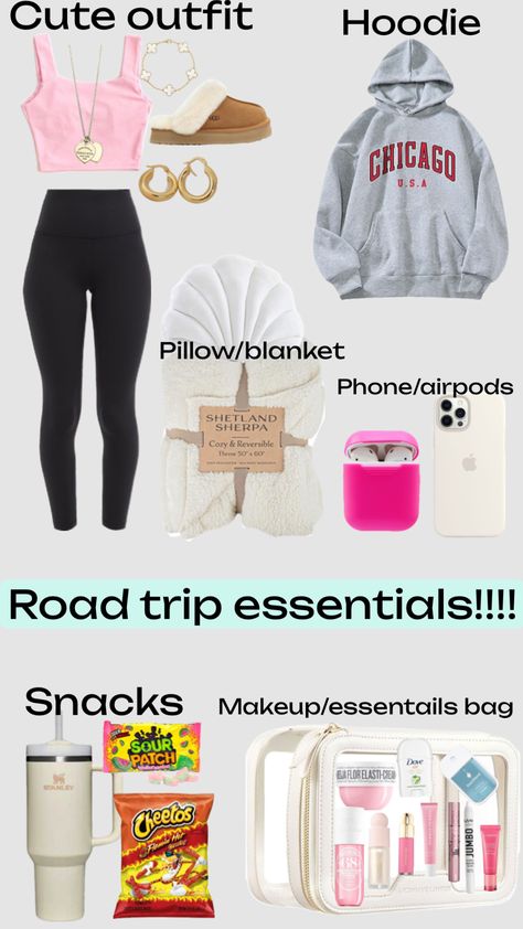 Airplane Travel Outfits, Plane Hacks, Trip Essentials Packing Lists, Long Flight Tips, Road Trip Bag, Plane Trip, Road Trip Kit, Airplane Travel Essentials, Everyday Bag Essentials