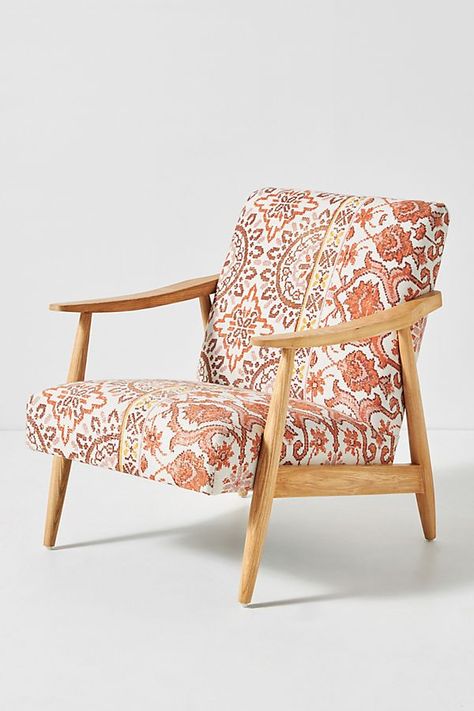 Rug-Printed Armchair | Anthropologie Anthropologie Rug, Striped Armchair, Print Armchair, Hanging Furniture, Anthropologie Uk, Cane Chair, Furniture Renovation, Church Design, Arm Chairs Living Room