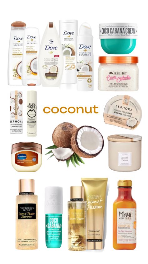 how to smell like coconut 🥥🌴 Smell Like Coconut, How To Smell Good, Coconut Products, Profumo Victoria Secret, Coconut Perfume, To Smell Good, Body Hygiene, Basic Skin Care Routine, Shower Skin Care