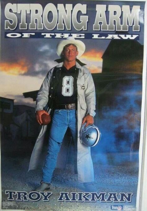 I used to have this poster hanging in my bedroom.  Troy Aikman Dallas Cowboys Decor, Dallas Cowboys Pictures, Dallas Cowboys Football Team, Dallas Cowboys Baby, Troy Aikman, How Bout Them Cowboys, Cowboy Games, Dallas Cowboys Fans, Cowboys Nation