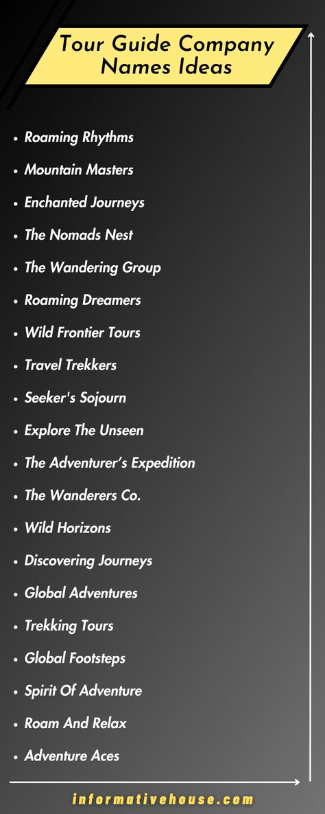 "Explore the Fun Side of Travel with Hilarious Tour Guide Company Names Ideas - [Informative House]" Travel Agency Names Ideas, Travel Company Names, Unique Company Names, Company Names Ideas, Seasons Name, Unique Business Names, Group Names Ideas, Business Strategy Management, Time Travelers