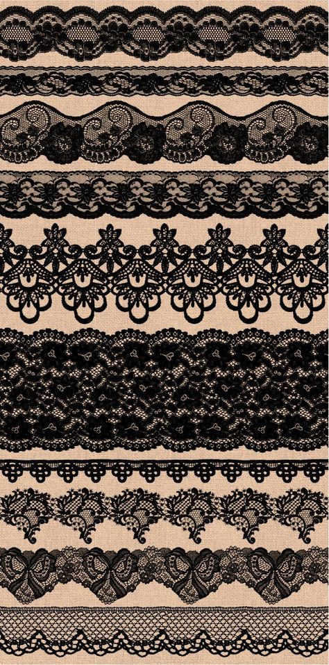 Lace Clipart, Lace Background, Clipart Vintage, Black Seamless, Wedding Clipart, Wedding Lace, Clip Art Borders, Themed Crafts, Lace Border