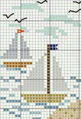 Cross Stitch Sailboat Pattern, Cross Stitch Boat Patterns, Cross Stitch Sailboat, Beach Cross Stitch Patterns, Summer Cross Stitch Patterns, Boat Cross Stitch, Boys Knitting Patterns Free, Holiday Cross Stitch Patterns, Baby Boy Knitting Patterns