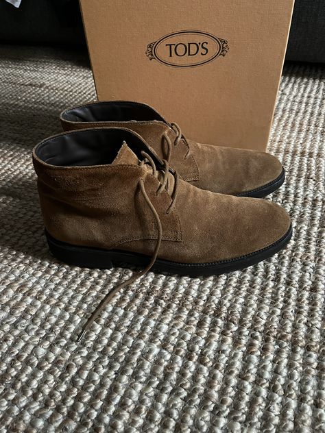 Tod's Tod’s Suede Desert Boots | Grailed Men's Footwear, Desert Boots, Chukka Boots, Shoes Mens, Ankle Boot, Boots