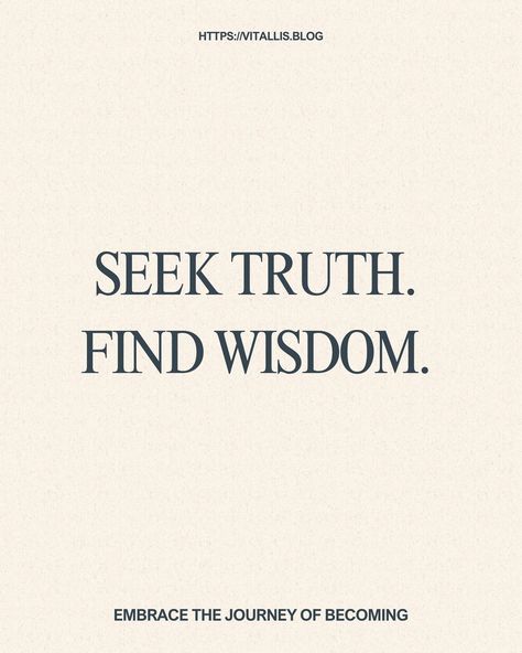 Seek Truth. Find Wisdom. Embrace the Journey of Beginning 💙💙 #quotes #truth #wordsofwisdom #lovetheprocess #inspire #inspiredaily #inspirationalquotes Healing Habits, Embrace The Journey, June 1, The Journey, Jesus Christ, Words Of Wisdom, Affirmations, Healing, Jesus