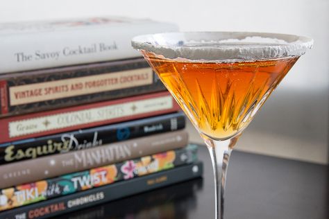 Chicago Cocktail recipe - a classic comes back from the dead - Boozist Chicago Cocktail, Happyhour Food, Vacation Meals, The Pantheon, Cocktail Book, Angostura Bitters, Grand Marnier, Old Newspaper, Cocktail Glass