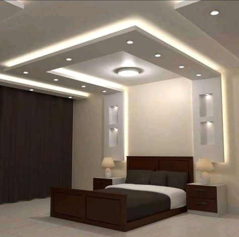 Pop Design For Roof, Simple False Ceiling Design, Bedroom Pop Design, Simple Ceiling Design, Down Ceiling Design, False Ceiling Bedroom, New Ceiling Design, Pvc Ceiling Design, Interior Ceiling Design