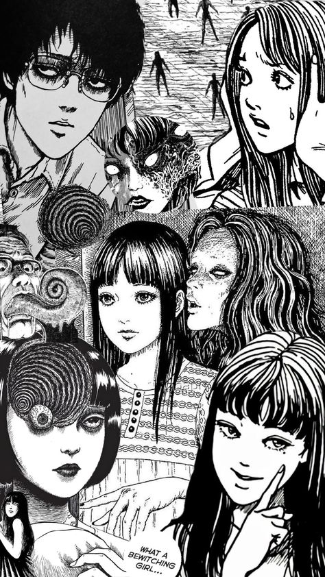 Junji ITO Wallpaper Tomi Uzumaki Anime Manga Junji Ito Art Wallpaper, Junji Ito Art, Junji Ito Wallpaper, Uzumaki Wallpaper, Junji Ito Uzumaki, Uzumaki Manga, Clutter Core, Ito Junji, Walpapers Cute