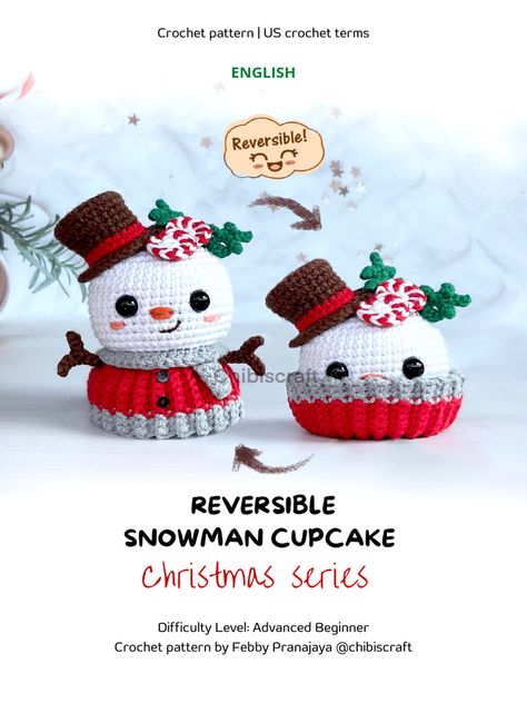 Crochet Christmas Slippers, Crochet Amigurumi Christmas, Mario Crochet, Lidia Crochet Tricot, Scrap Crochet, Snowman Cupcakes, Christmas Crochet Patterns Free, Amigurumi Christmas, Christmas Nativity Set