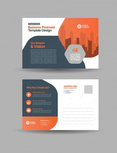 Corporate Postcard Design, Marketing Postcard Design, Business Invitation Card Design, Corporate Invitation Card Design, Business Invitation Design, Business Postcard Design, Business Brainstorming, Postcard Design Inspiration, Business Postcard