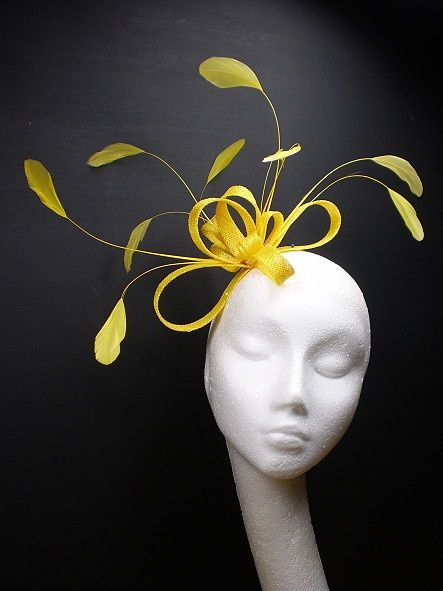 bird headpiece | seussical | Pinterest Seussical Costumes, Yellow Fascinator, Costume Carnaval, British Wedding, Bird Girl, Mad Hatters, Derby Party, Hat Ideas, Fancy Hats