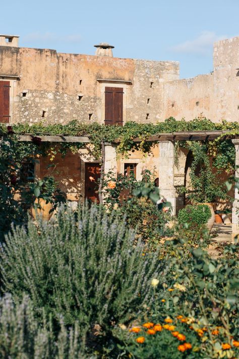 Arkadi Monastery in Crete, Greece © thevivalavita.com Crete Travel, Restaurant Entrance, Cyprus Travel, Greek Flowers, Instagram Places, Summer Cruise, Forest Mountain, Crete Greece, Visiting Greece