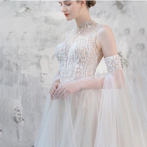 Science Fiction Wedding Dress, Elven Wedding Dress Fairy, High Fantasy Wedding Dress, Mystical Wedding Dress, Elf Wedding Dress, Elf Wedding, Bella Wedding Dress, English Wedding Dresses, Fantasy Wedding Dress