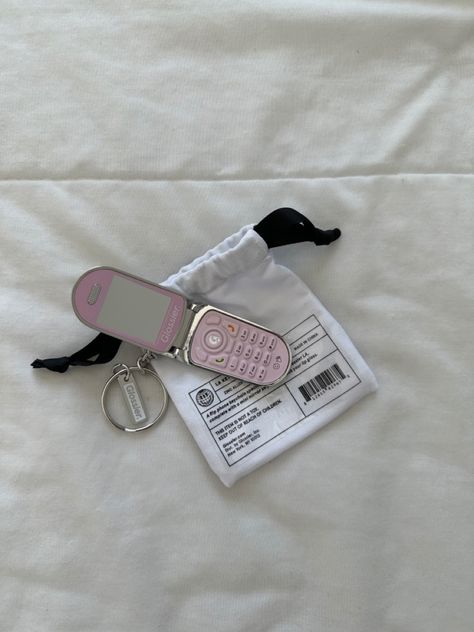 glossier, phone keychain Glossier La Keychain, Glossier Keychain, Asthetic Stationery, Mirror Keychain, School Prep, 2024 Wishlist, I Am Rich, Brand Me, Car Stuff