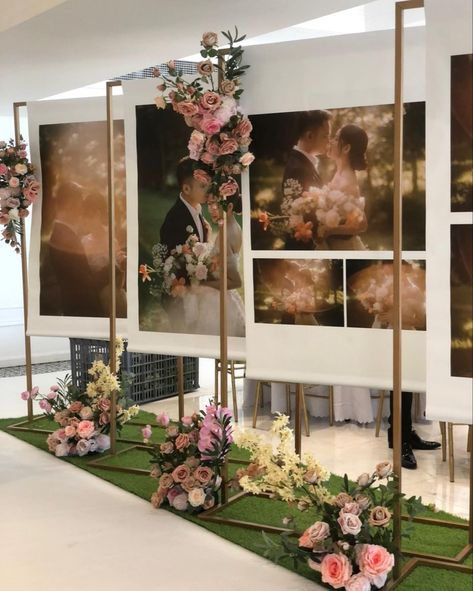 Center Stage Wedding Decoration, Event Entrance Decor, Events Decorations, Event Entrance, Wedding Stage Backdrop, Wedding Welcome Board, Wedding Table Designs, Diy Wedding Backdrop, Wedding Photo Gallery