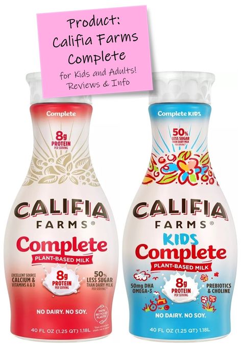 Califia Farms Complete Plant-Based Milk Reviews & Info Chickpeas Protein, Califia Farms, Protein In Beans, Sandwich Sauces, Milk Allergy, Vegan Vitamins, Chocolate Cookie Dough, Dairy Free Diet, Whole Food Diet