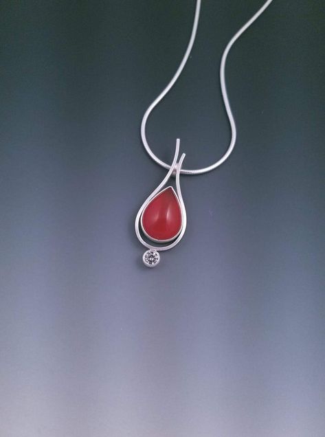 Silversmithing Jewelry, Handmade Silver Jewellery, Fine Silver Jewelry, Cabochon Jewelry, Jewelry Techniques, Silver Pendants, Pendant Design, Handmade Pendants, Necklace Designs