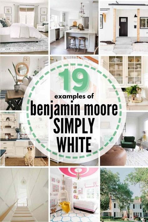 Benjamin Moore Simply White Kitchen, Simply White Living Room, Benjamin Moore Cool Whites, Bm China White, Benjamin Moore White Paint Colors, Neutral White Paint, Color Undertones, Benjamin Moore Simply White, Perfect White Paint