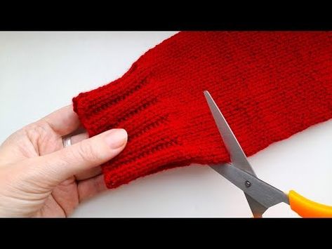 (13) Simple Way to Shorten Sleeves on Your Knitted Sweater 🔥 - YouTube How To Hem Sweater Sleeves, Shorten Sleeves, Cashmere Pants, Repair Clothes, Hem Sweater, Shortening, Knit Sleeve, Sewing Tips, I Will Show You