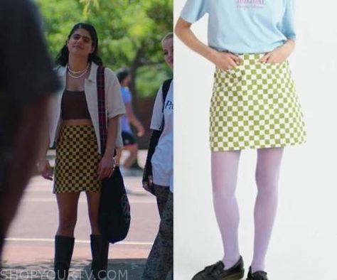 Heartbreaker High Amerie Outfits, High Fashion Clothes, Checkered Mini Skirt, Heartbreak High, Zoeys Extraordinary Playlist, Checkered Skirt, Buy Skirts, High School Outfits, Worn On Tv