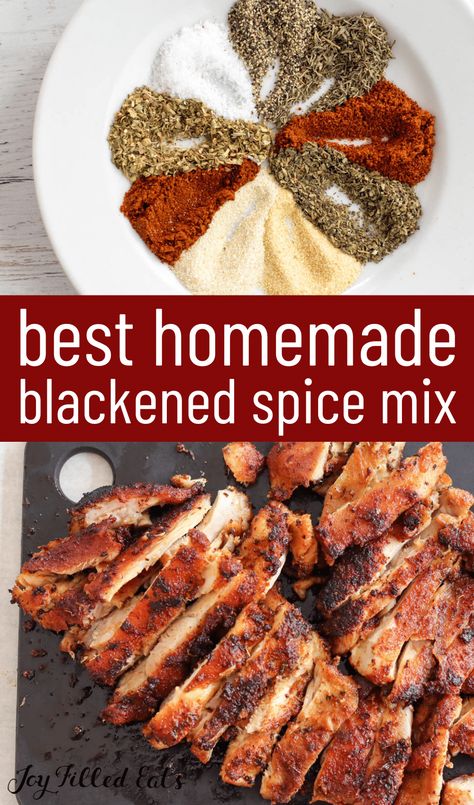 This Blackened Seasoning Spice Mix is the perfect way to start making your own seasoning mixes. Just a minute or two of time is all that is needed to make this homemade blackened seasoning. This adds so much flavor and takes all types of meats and main dishes to the next level. Blackened Seasoning Recipe, Homemade Blackened Seasoning, Pumpkin Recipes Keto, Chicken Taco Seasoning, Blackened Seasoning, Spice Blends Recipes, Spice Mix Recipes, Homemade Spice Blends, Greek Seasoning