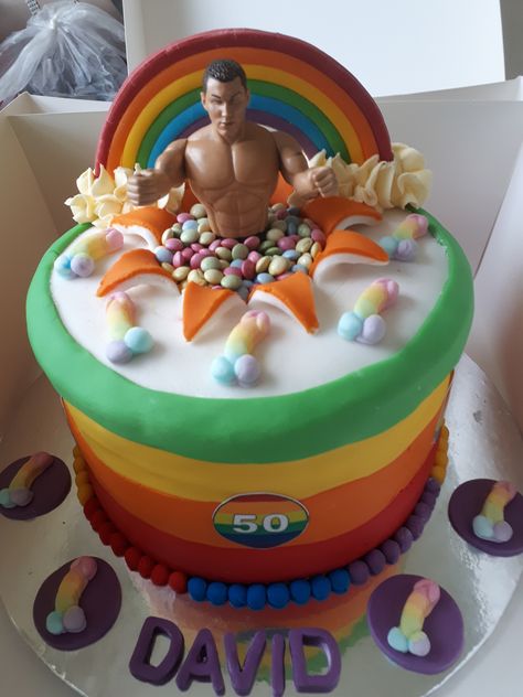 Bolo Gay, Gay Birthday Cake, Pride Cakes, Trans Cake, Lgbtq Cake, Pride Cake, Coming Out As Lesbian Cake, Lgbt Wedding Cakes, Gay Wedding Cakes