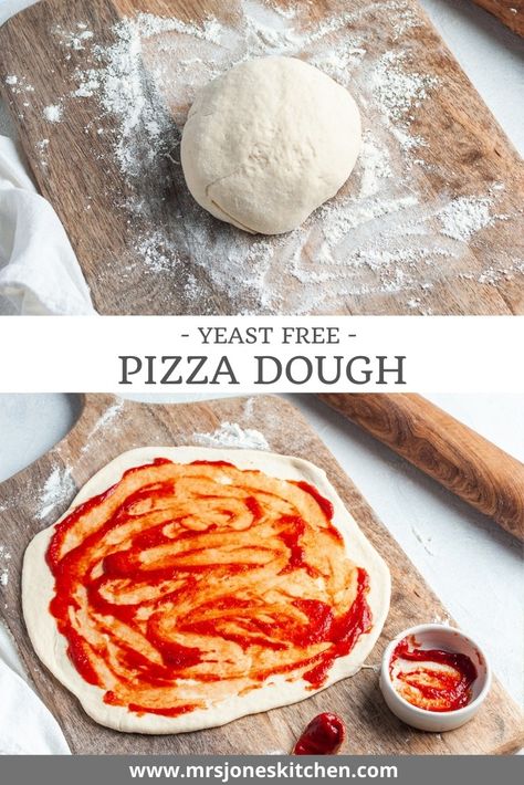 Easy Fast Pizza Dough, Yeast Free Pizza Dough, Fast Pizza Dough, Quick Easy Pizza Dough, Homemade Pizza Crust Easy, Healthy Pizza Dough, No Rise Pizza Dough, Pizza Dough Recipe Quick, Vegan Pizza Dough