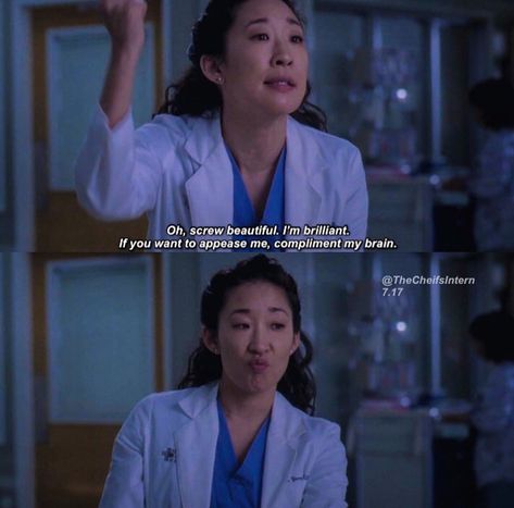 Be brilliant like Cristina Christina Yang Quotes Wallpaper, Cristina Core, Cristina Yang Aesthetic, Meredith And Cristina Quotes, Cristina Yang Funny, Christina Yang Quotes, Cristina Yang Quotes, Meredith Grey And Christina Yang Quotes, Greys Anatomy Quotes Christina Yang