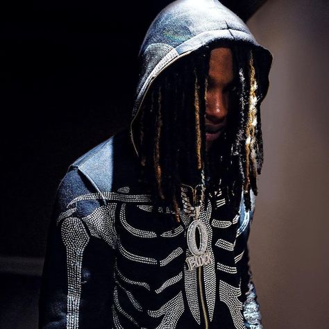 King Von Rapper Aesthetic, Rhinestone Skeleton, King Von, Skeleton Hoodie, Skeleton Design, Chief Keef, Cosmic Horror, Unique Hoodies, Cute Rappers