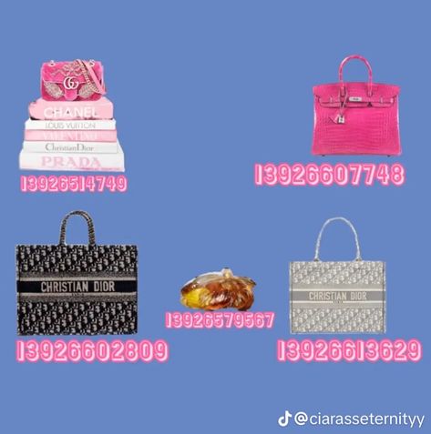 Bloxburg Decals Codes Purses, Bloxburg Walk In Closet Decals, Bloxburg Designer Bag Decal Codes, Bags Bloxburg Codes, Bloxburg Perfume Decals Codes, Purse Decal Codes Bloxburg, Bloxburg School Supplies Decals, Bloxburg Blanket Code, Bloxburg Walk In Closet Ideas