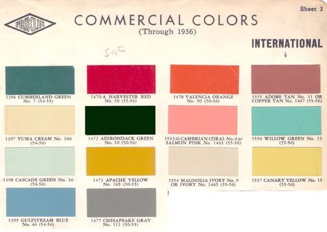 1950s Colour Palette 1950s Color Palette, 1950s Interior Design, Mid Century Modern Color Palette, 50s Interior, 1950s Interior, 50s Decor, 1950s Decor, Vintage Colour Palette, Blue Accent Walls