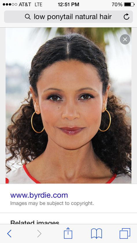 Natural Hair Gel, Thandie Newton, Actrices Hollywood, Short Curly Hair, Long Curly Hair, Long Curly, Big Hair, Curly Hair Styles Naturally, Ponytail Hairstyles