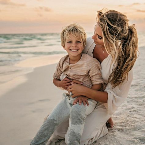 Board Walk Pictures, Mommy And Son Beach Photo Shoot, Single Mom Beach Photos, Beach Poses With Kids, Family Shoot Beach, Single Mom Photo Shoot Mother Son, Mommy Son Photoshoot, Toddler Beach Photos, Happy Birthday Eric