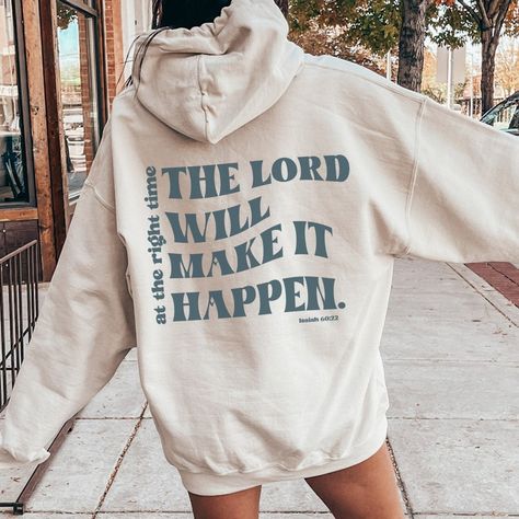 Back Of Hoodie, Jesus Clothes, Christian Shirts Designs, Christian Hoodies, Hoodie For Women, Christian Bible Quotes, Anything Is Possible, Selling Clothes, Christian Clothing