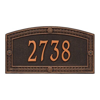 Roman Arch, Address Signs, Address Plaques, Arch Shape, House Number Plaque, Raised Letters, New Homeowner Gift, Classic Architecture, Decorative Borders