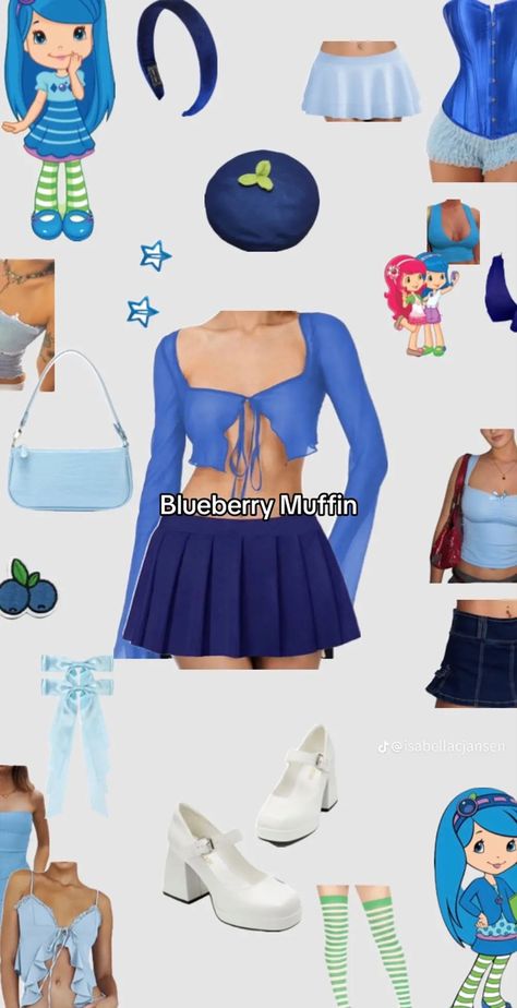 Blueberry Muffin Costume, Strawberry Shortcake Halloween Costume, Strawberry Shortcake Outfits, Halloween Costumes Brunette, Strawberry Shortcake Costume, Cute Group Halloween Costumes, Sewing Patterns Free Women, Hot Halloween Outfits, Pretty Halloween Costumes