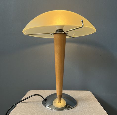 Listed on VNTG.com: Vintage Ikea Kvintol b9503 Mushroom Desk Lamp | #vntg #vintage Vintage Ikea, Adjustable Wall Lamp, Cube Table, Ikea Desk, Vintage Desk, Desk Light, Glass Table, Hanging Lamp, Light Table