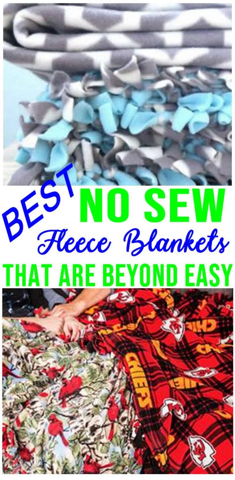 Homemade Blankets, No Sew Fleece, Fleece Projects, Baby Crafts Diy, No Sew Fleece Blanket, Fun Diy Craft Projects, Craft Projects For Adults, Crafts For Teens To Make, Sew Simple