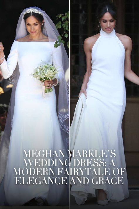 Meghan Markle's Wedding Dress: A Modern Fairytale of Elegance and Grace Grace Kelly Wedding Dress, Meghan Wedding, Meghan Markle Dress, Harry And Meghan Wedding, Grace Kelly Wedding, Meghan Markle Wedding Dress, S Wedding Dress, Modern Royalty, Meghan Markle Wedding