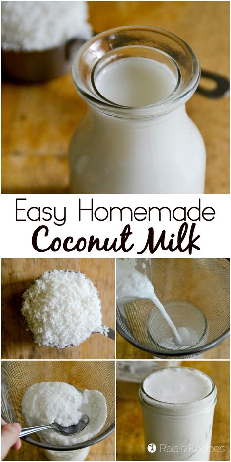 How To Make Coconut Milk At Home, Diy Coconut Milk, Homemade Coconut Milk, Snacks Diy, Recipes Chili, Homemade Milk, Make Coconut Milk, Diy Coconut, Overnight Oat