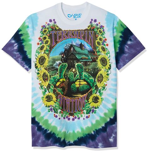 PRICES MAY VARY. 100% Cotton Made in the USA or Imported Pull On closure Machine Wash Short-sleeve t-shirt featuring Grateful Dead graphic at front Officially licensed Crew neckline Terrapin Station, Grateful Dead Dancing Bears, Favorite Albums, The Grateful Dead, City Cartoon, Terrapin, Dead And Company, Retro Sports, Dancing Bears