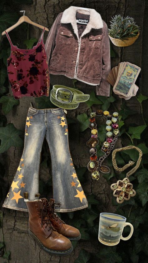 Whimsigoth Outfits, Forest Witch, Different Aesthetics, Outfit Collage, Whimsical Forest, Aesthetic Outfits, Outfits Aesthetic, Aesthetic Clothes, Witch