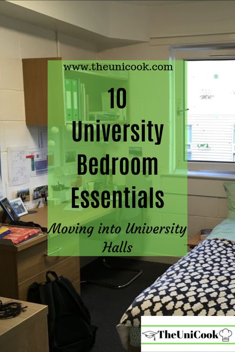 Moving To University, University Room Decoration, University Bedroom, University Room, Uni Bedroom, University Accommodation, Bedroom Organisation, University Essentials, University Rooms