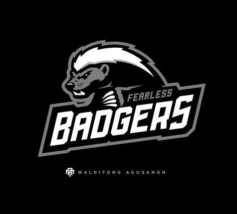 Badgers Sports Logo For Sale by MALDITONG AGUSANON on Dribbble Badger Logo, Floor Inspiration, Badgers Logo, Cub Scout, Honey Badger, Flooring Inspiration, Logo Branding Identity, Sports Logo, Badger