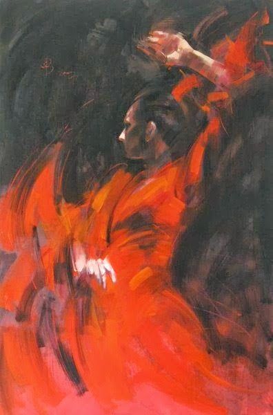 Flamenco Painting, Spanish Dancers, Frank Dicksee, Dancer Painting, Flamenco Dancer, Franz Kline, Bo Bartlett, Flamenco Dancing, Music Painting