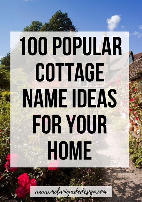 Naming a cottage is a significant and personal decision, steeped in sentimentality and the potential for fun. It's an opportunity to bestow upon your cherished place an identity that resonates with its character, its story, or simply your personal experiences and emotions connected with the home. Name My House, Cottage Names Ideas Signs, Cottage Name Signs, College House Names, Home Names Ideas, House Names Ideas Inspiration, Cabin Names Ideas, Resort Names Ideas, Naming Your House