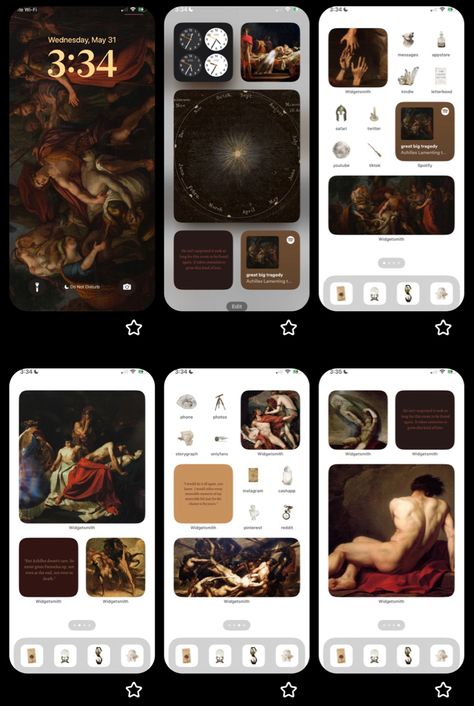 Icons And Widgets, Pax Romana, Iphone Home Screen, Home Lock Screen, Iphone Home Screen Layout, Pretty Phone Wallpaper, Phone Inspiration, Iphone App Layout, Ios Design