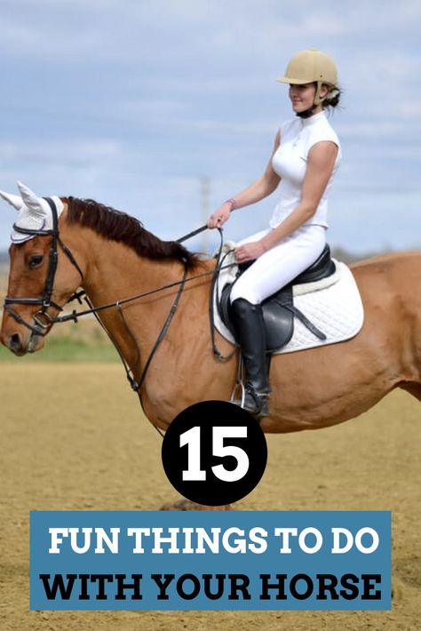 If you’re not able to get out and ride trails or go on little adventures regularly with your horse, you may find yourself getting bored with riding in an arena. When this happens, it��’s wise to keep in mind that the way to change your experience is to change your approach. In this article, we share 15 smart tips to help you have more fun while working with your horse in an arena. Read on to learn more. Arena Exercises For Horses, Fun Things To Do With Your Horse, Things To Do With Your Horse, Equestrian Tips, Horse Lessons, Riding Tips, Horse Exercises, Horse Riding Tips, Equestrian Helmet