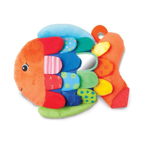 Baby Toy Fish | Cuddly Fish Toy Tummy Time Toys, Baby Fish, Early Childhood Development, Melissa And Doug, Childhood Development, Hidden Pictures, Melissa & Doug, Baby Soft Toys, Developmental Toys